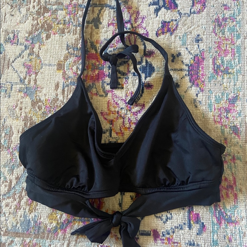 black target bikini top